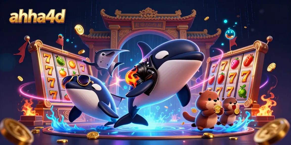 Engage in exciting gameplay with ahha4d at this vibrant casino-themed illustration featuring stunning characters.