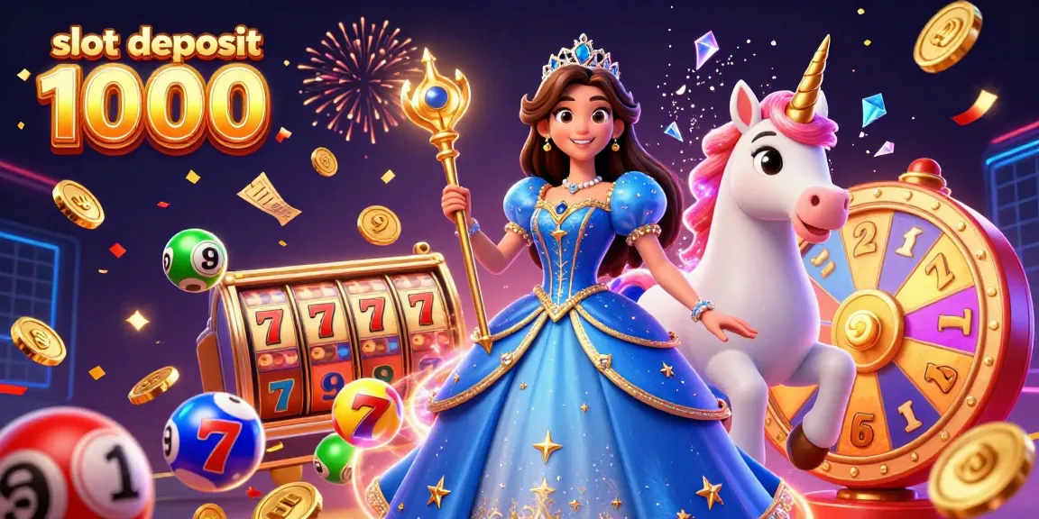 Engaging scene showcasing slot deposit 1000, vibrant symbols, and casino excitement.