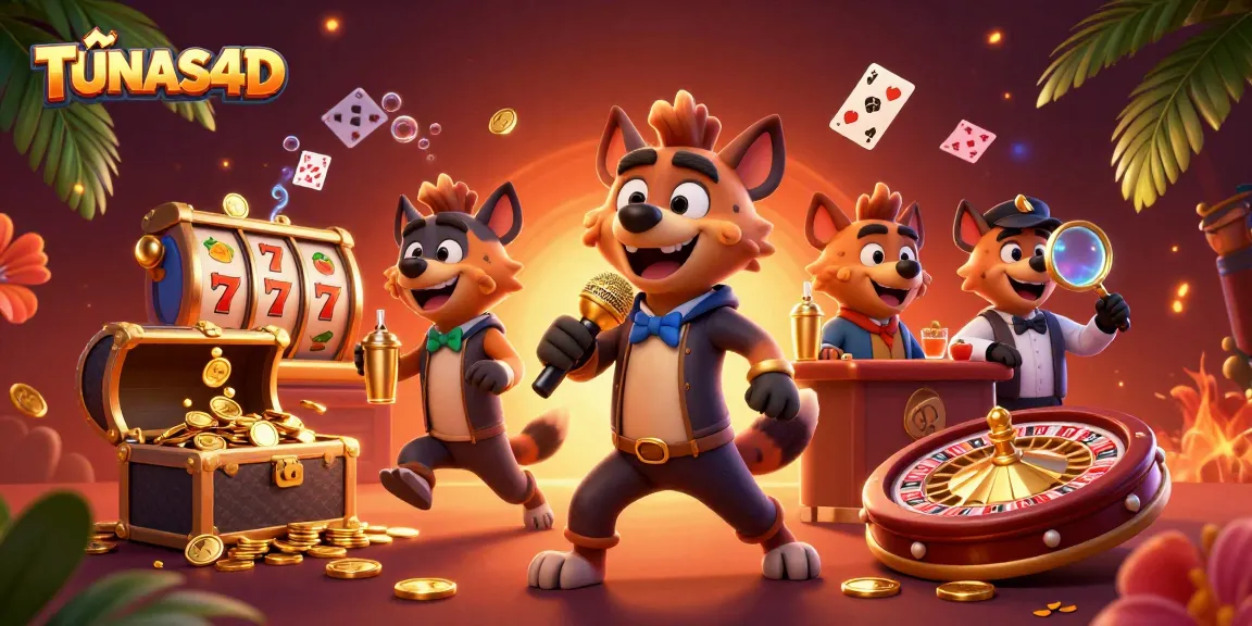 TUNAS4D delivers thrilling slot experiences with a lively casino scene bursting with action.