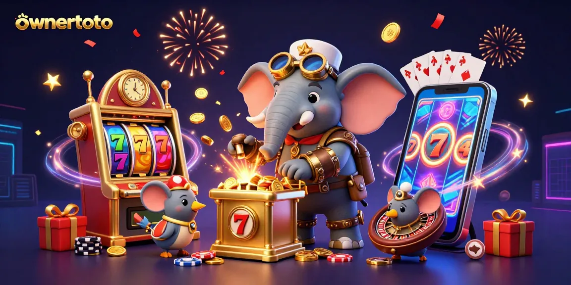 Menangkan hadiah di ownertoto dengan mesin slot emas dan koin berkilauan!