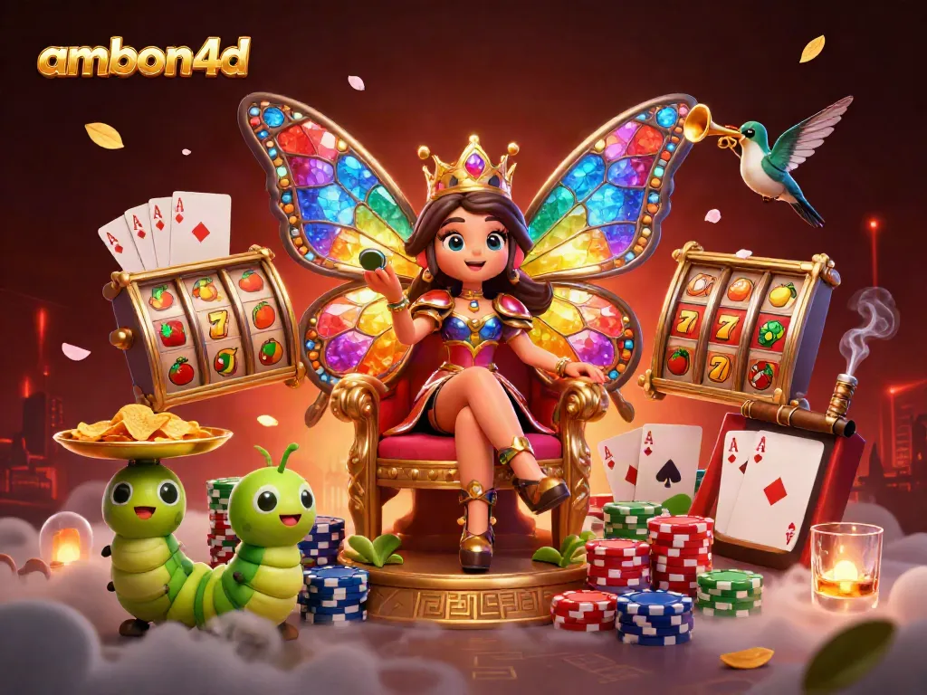 Experience thrilling gaming action at ambon4d with vibrant characters in a dazzling casino setting.