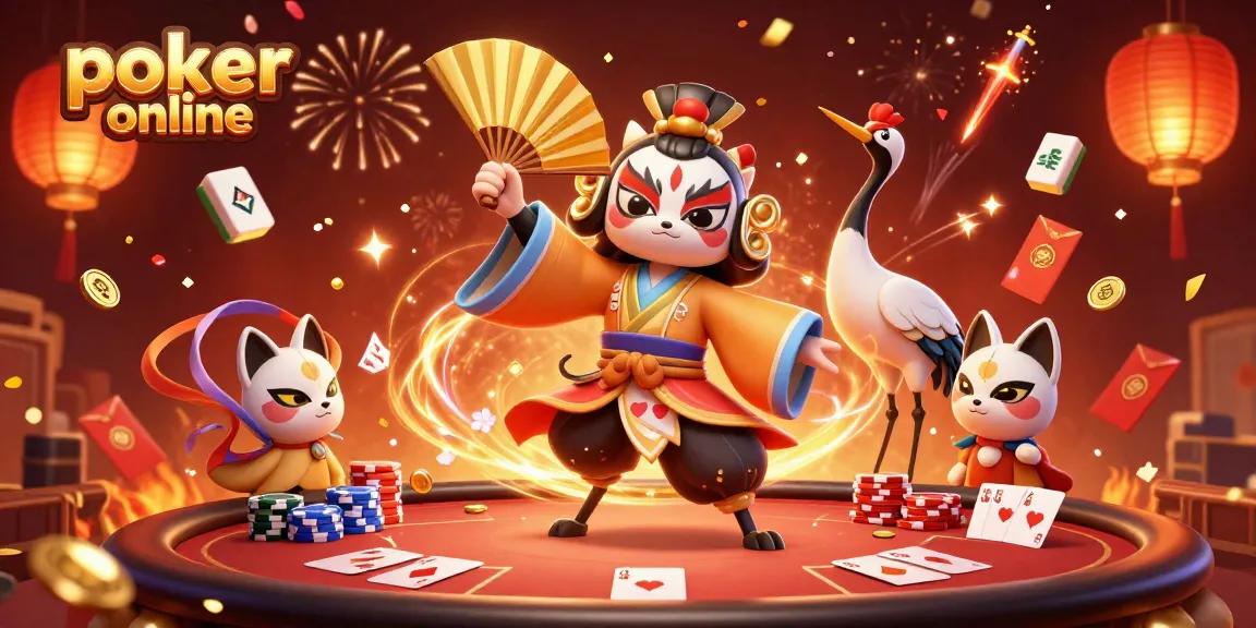 Nikmati poker online dengan suasana meriah, menyaksikan karakter 3D bertema Asia yang menarik!