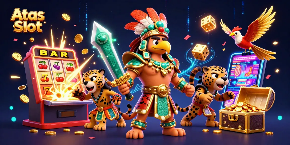 Experience high-payout gaming action with Atas Slot featuring rich 3D characters, vibrant casino themes, and jackpot excitement.