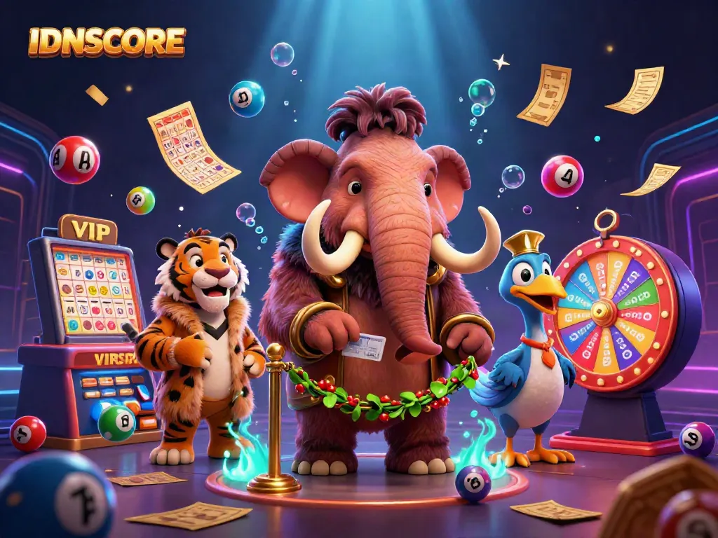 Experience thrilling gaming adventures with IDNSCORE's vibrant and dynamic casino characters.