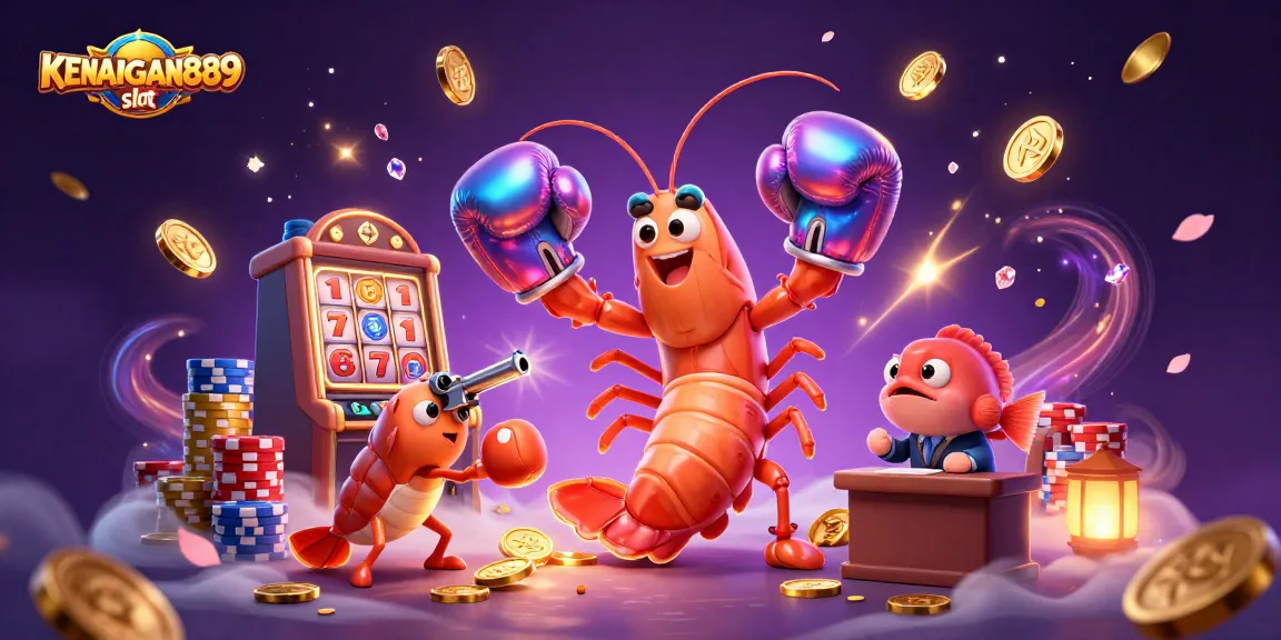 Experience the excitement of KENANGAN889 slot with dynamic characters and immersive 3D casino elements.