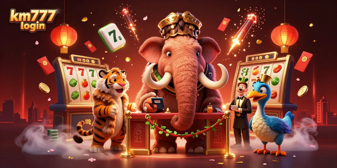 Experience excitement with km777 login as the woolly mammoth bouncer checks IDs at the vibrant casino door.