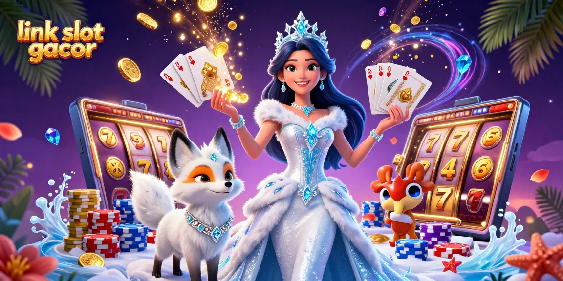 Experience the thrill of winning with link slot gacor featuring dynamic slot reels and sparkling gems.