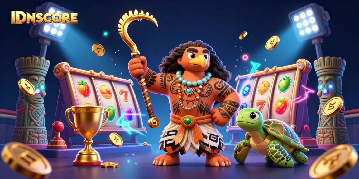 IDNSCORE engages players with thrilling slot games featuring vibrant reels and dynamic characters.