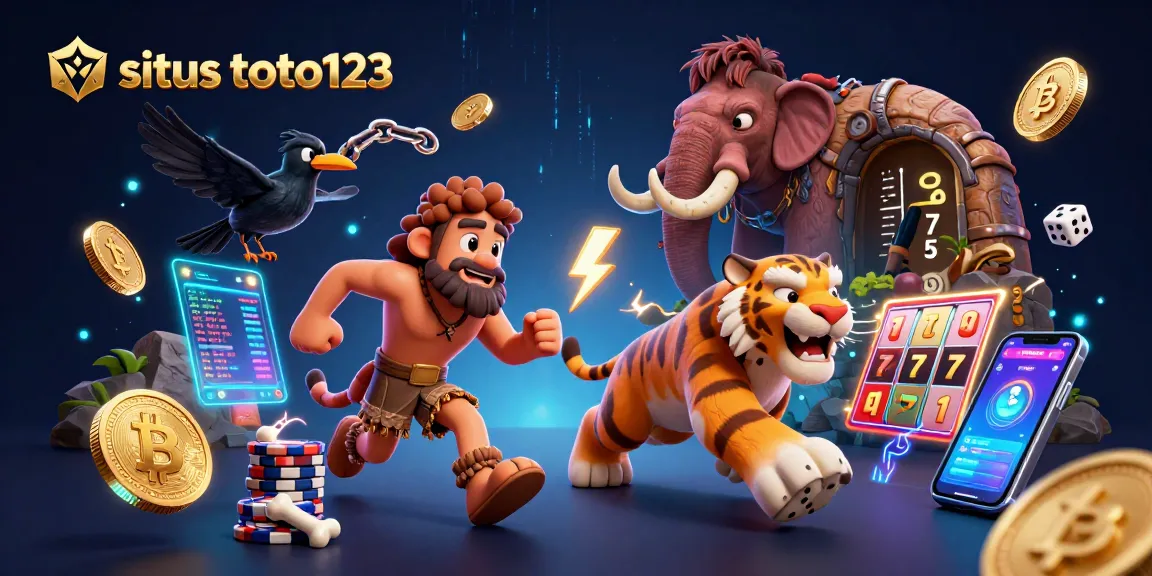 Engage in exciting gameplay at situs toto123 with a vibrant 3D casino scene and thrilling gambling elements.