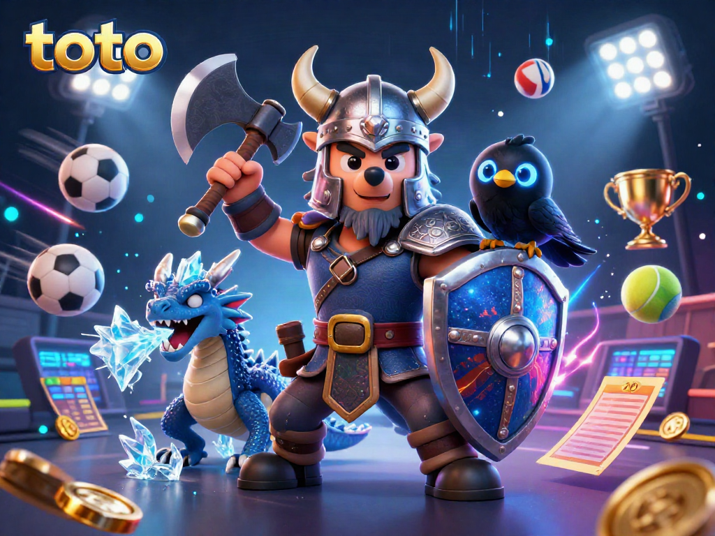 Gambarlah toto di area permainan 3D dengan karakter Kasino yang menarik dan elemen taruhan.