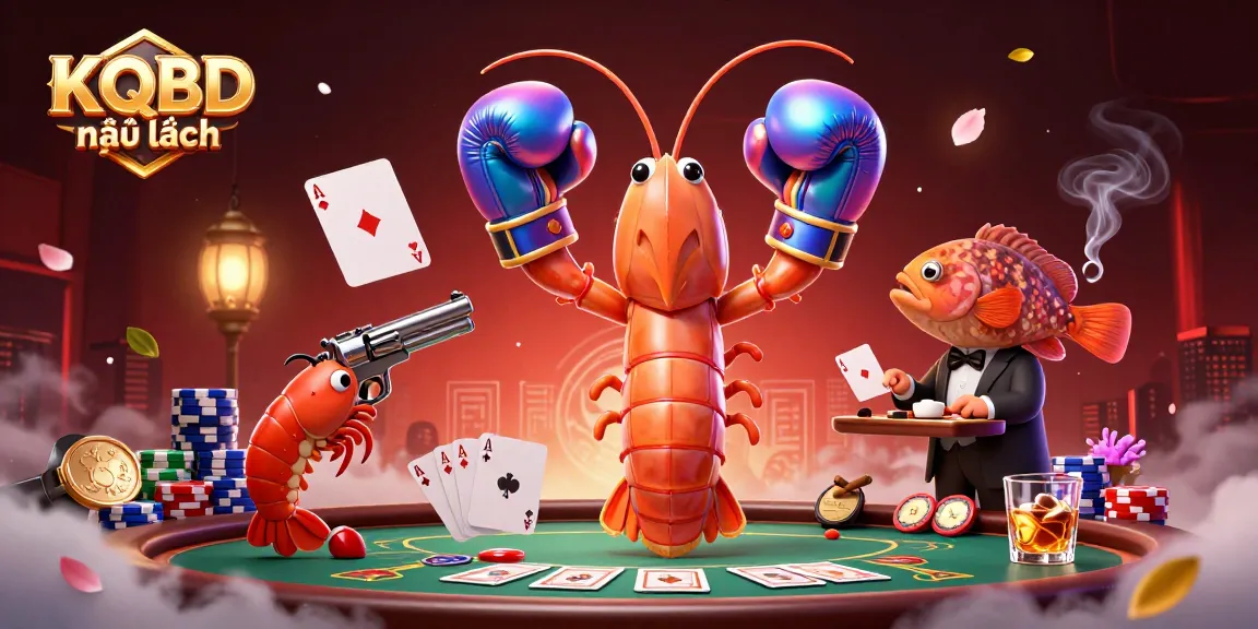 Experience the KQBD mới nhất with vibrant 3D digital illustration showcasing a poker-themed scene.