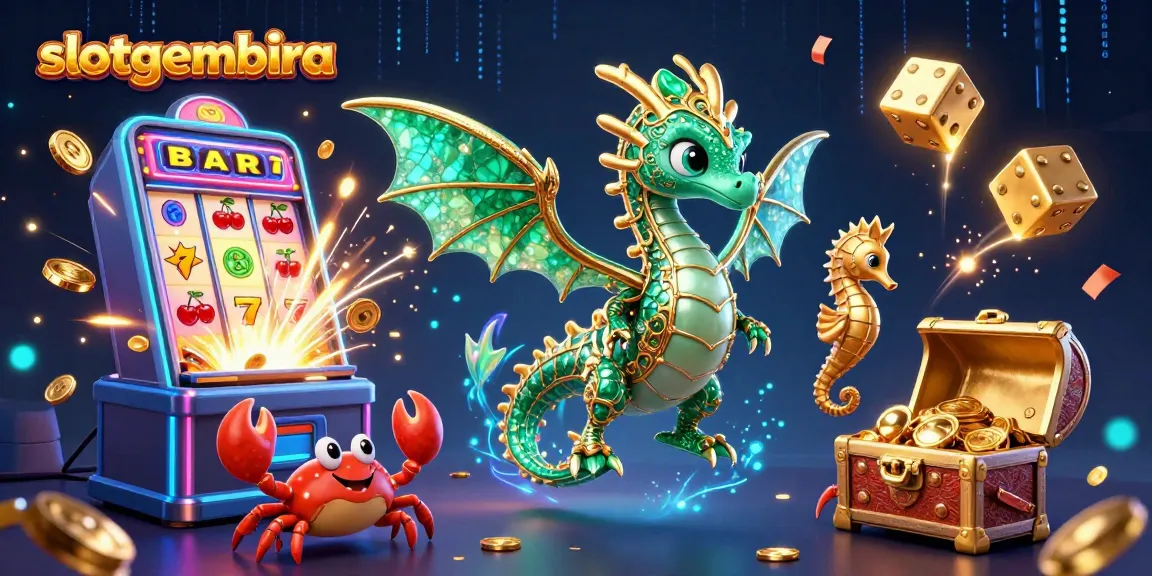 Slotgembira menunjukkan petualangan taruhan slot dengan naga laut 3D dan simbol permainan terbang