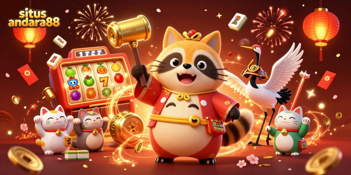 Experience the excitement of gaming at situs andara88 with vibrant slots and festive characters.