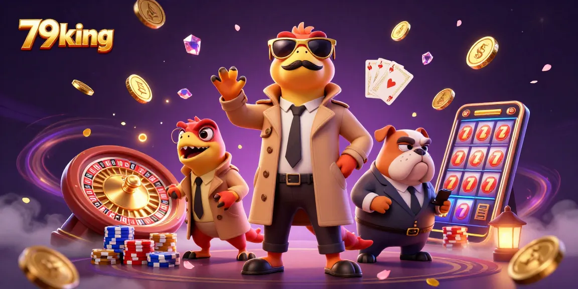 Experience thrilling moments with 79king's VIP casino lounge featuring raptors and a bulldog bouncer.