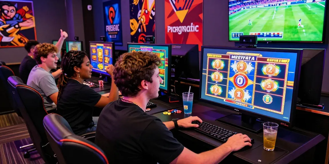 Pengalaman bermain game online di SIS77 dengan Link Sis77 dan suasana meriah di sekitar pemain.