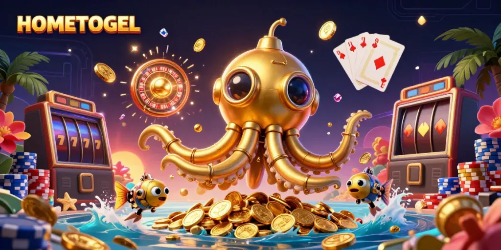 Engage in thrilling gameplay with HOMETOGEL's vibrant online casino features and whimsical characters.