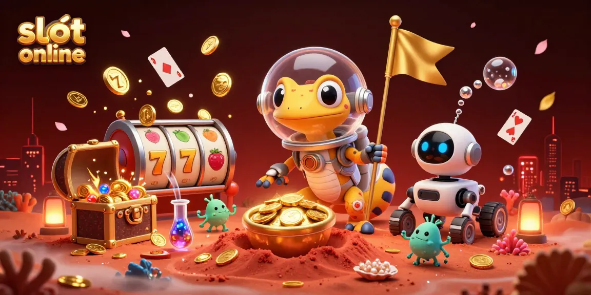 Putar slot online dengan Martian gecko dan harta karun di kasino emas yang tersembunyi.