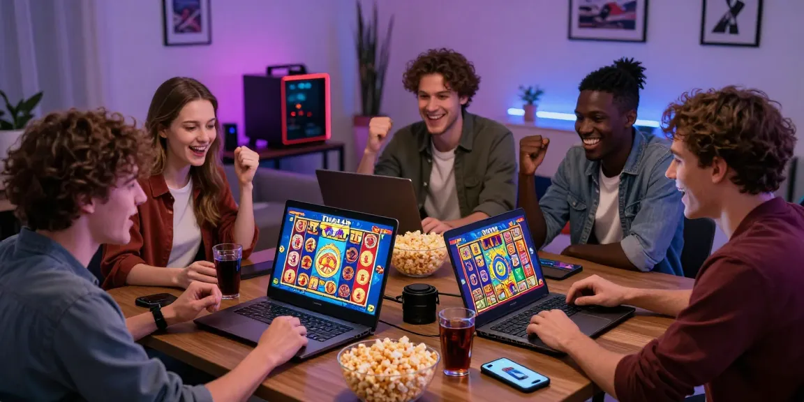 Tunas4D slot gaming excitement with friends playing slots on devices