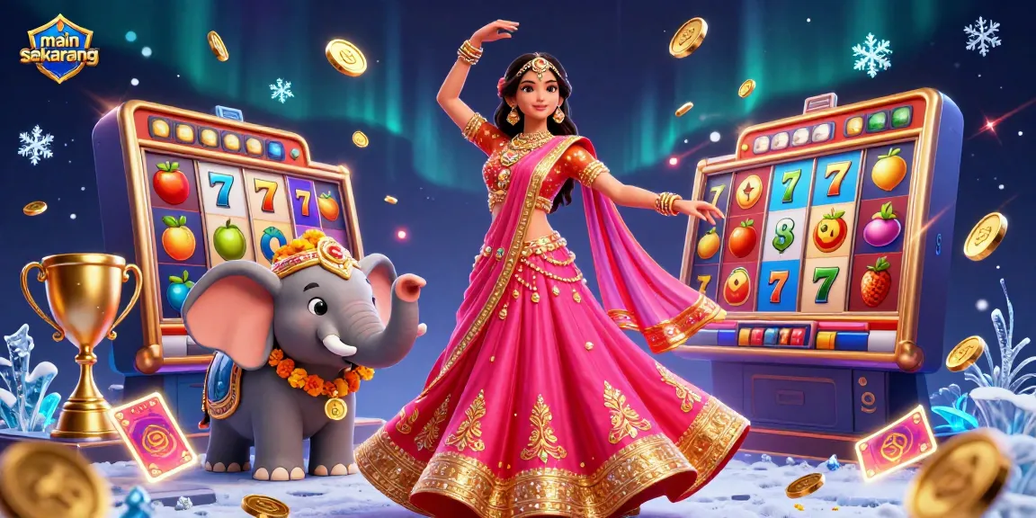 Main sekarang in an engaging online casino scene with vibrant characters and dynamic slots elements.
