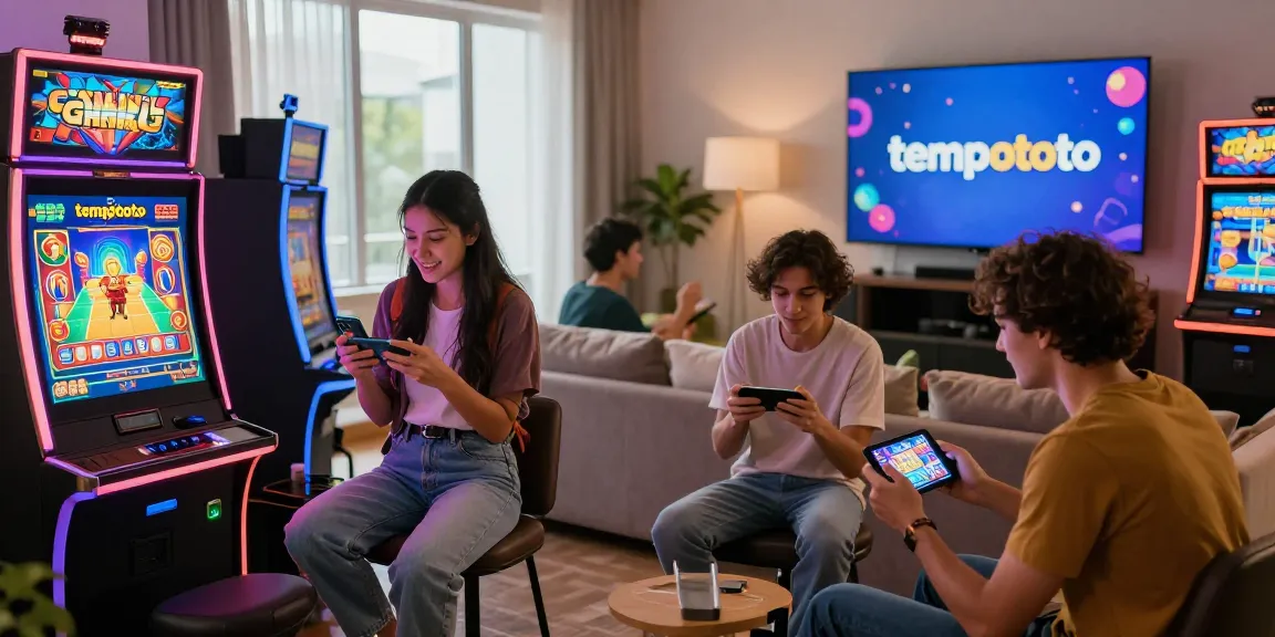 Players enjoying tempototo games together in a lively gaming environment
