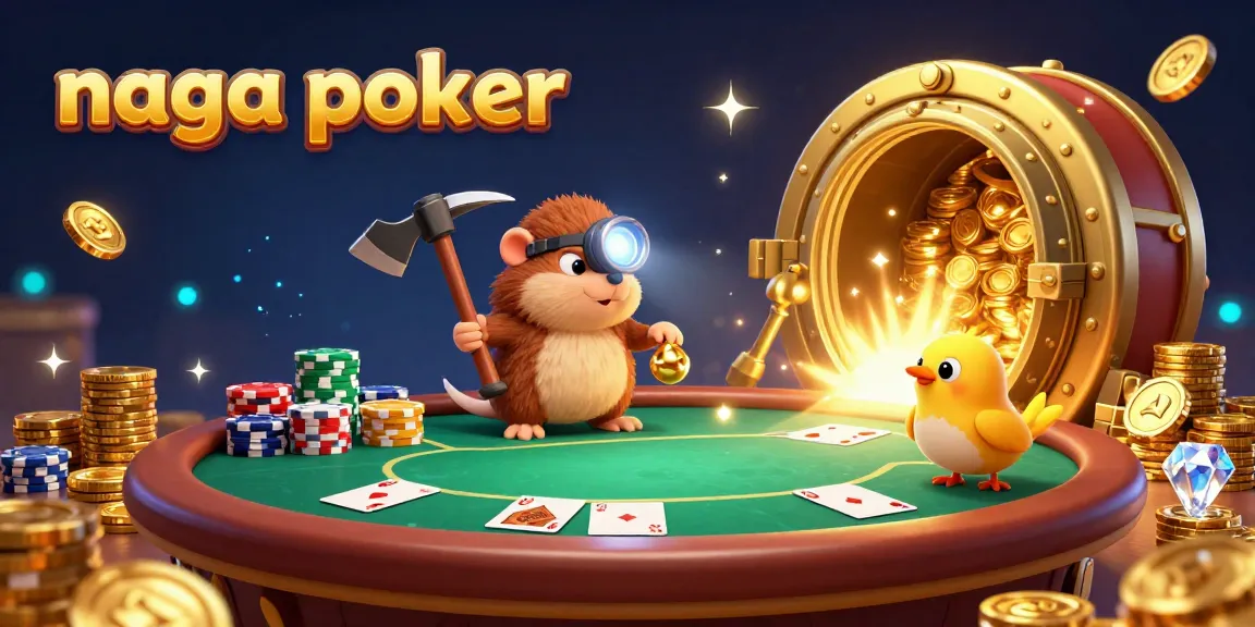 Naga poker players winning with excitement during an intense game at a casino table.