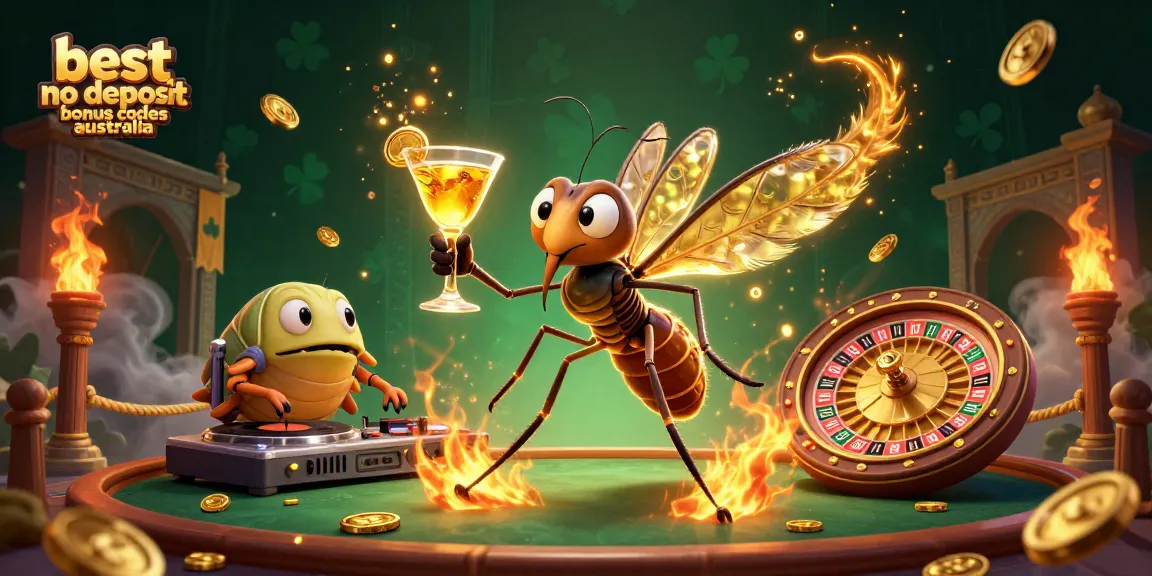 Explore the best no deposit bonus codes Australia in a vibrant 3D casino scene.