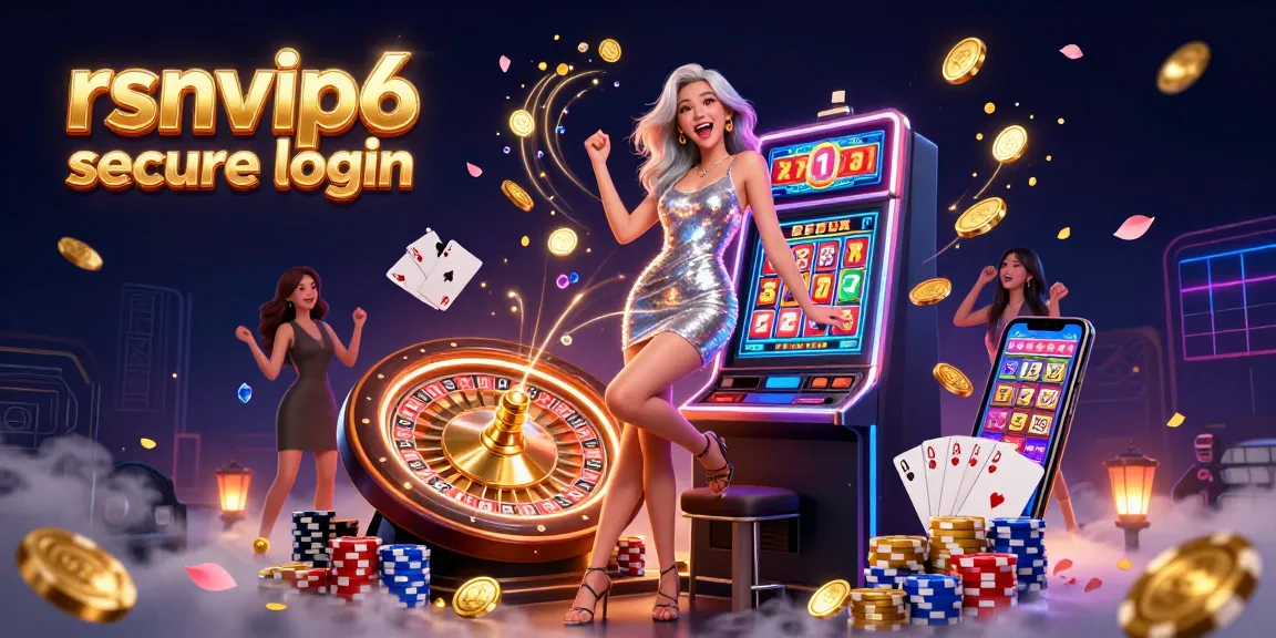Experience excitement in the vibrant scene celebrating rsnvip6 secure login with dynamic casino elements and luxurious visuals.