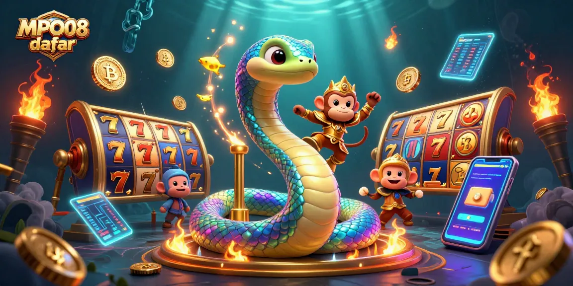 Spin the reels with MPO08 daftar and experience an engaging slot adventure filled with vibrant 3D characters.