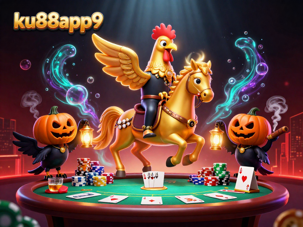 Enjoy thrilling gaming with ku88app9: a vibrant casino scene featuring poker action.