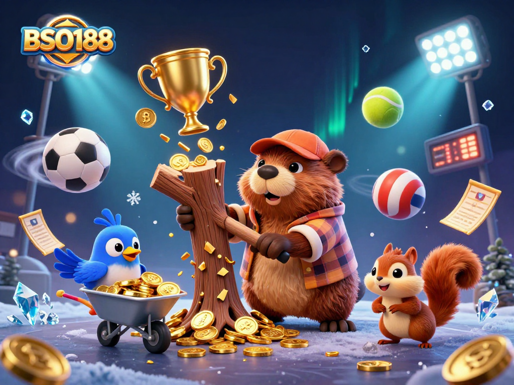 Engage in thrilling betting action at BSO188 with exciting sports themes and vibrant characters.