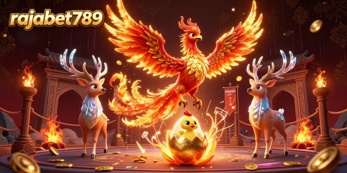 Menghadapi peluang judi di rajabet789 dengan phoenix api dan staghorn, menambah semangat.