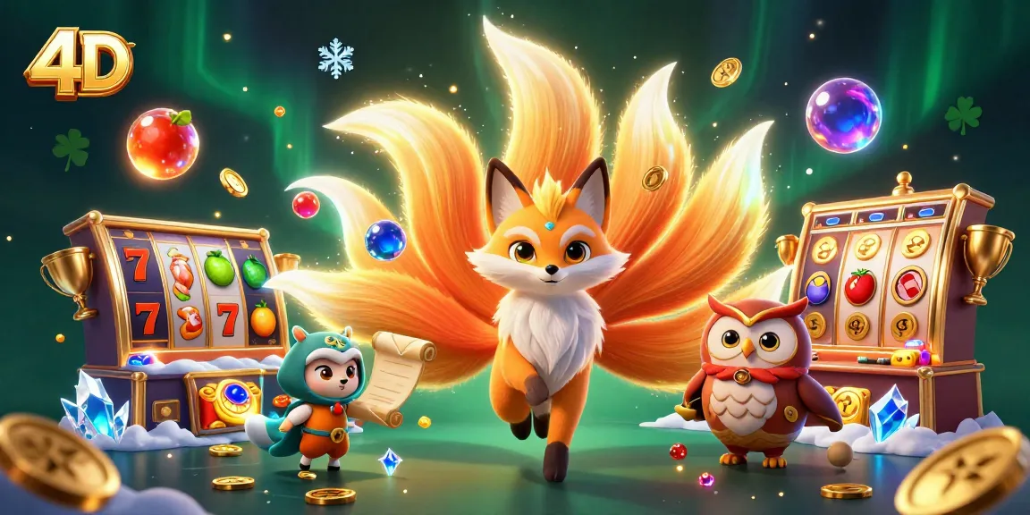 Spin the 4D slots with vibrant characters, dynamic celebrations, and rich casino elements.