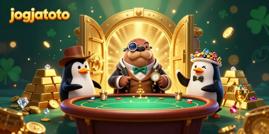Experience thrilling gameplay at jogjatoto with a lively underwater poker scene featuring whimsical sea creatures.