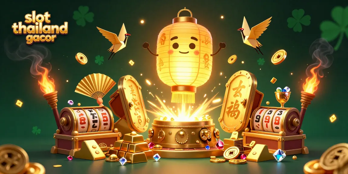 Experience excitement with slot thailand gacor in this vibrant casino scene full of treasures.