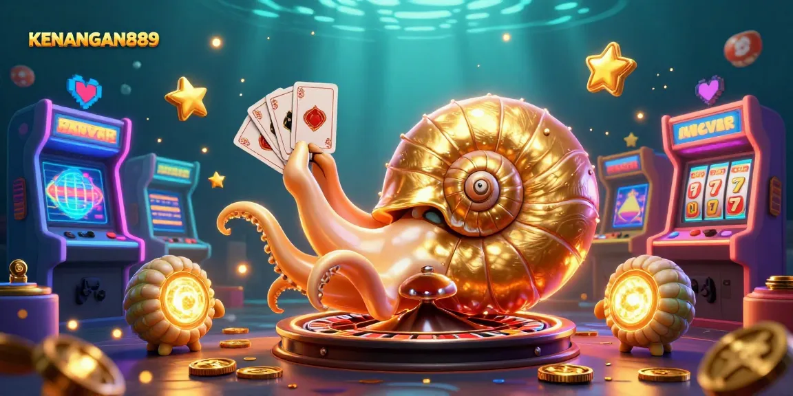 Experience the thrill of winning at KENANGAN889 with an exciting 3D casino illustration!