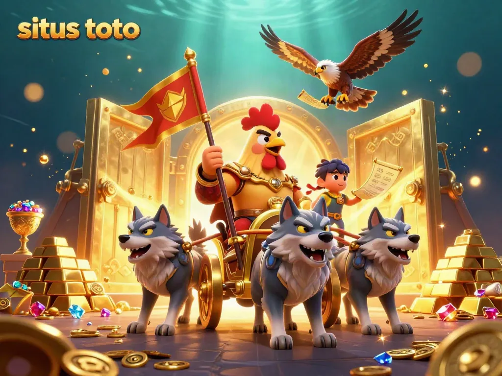 Mengungkap situs toto, ayam jantan 3D yang menaklukkan dunia permainan kasino dengan harta karun yang berkilauan.