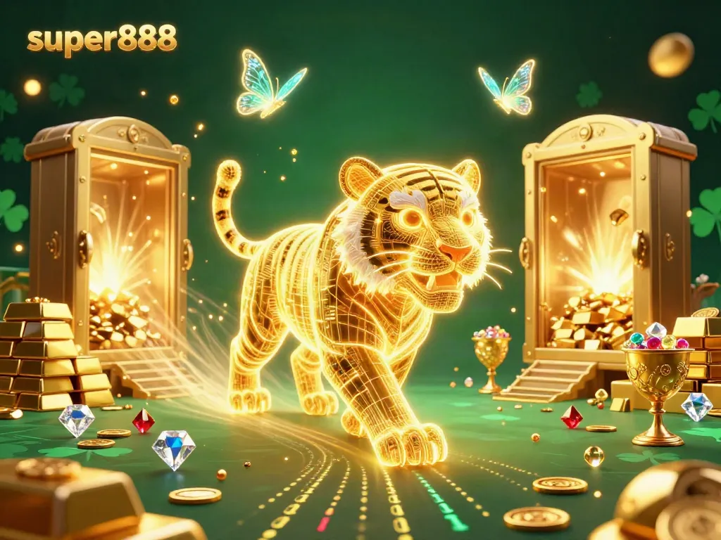 Rasakan keberuntungan delapan kali lipat di super888 dengan ilustrasi kasino digital yang menakjubkan.
