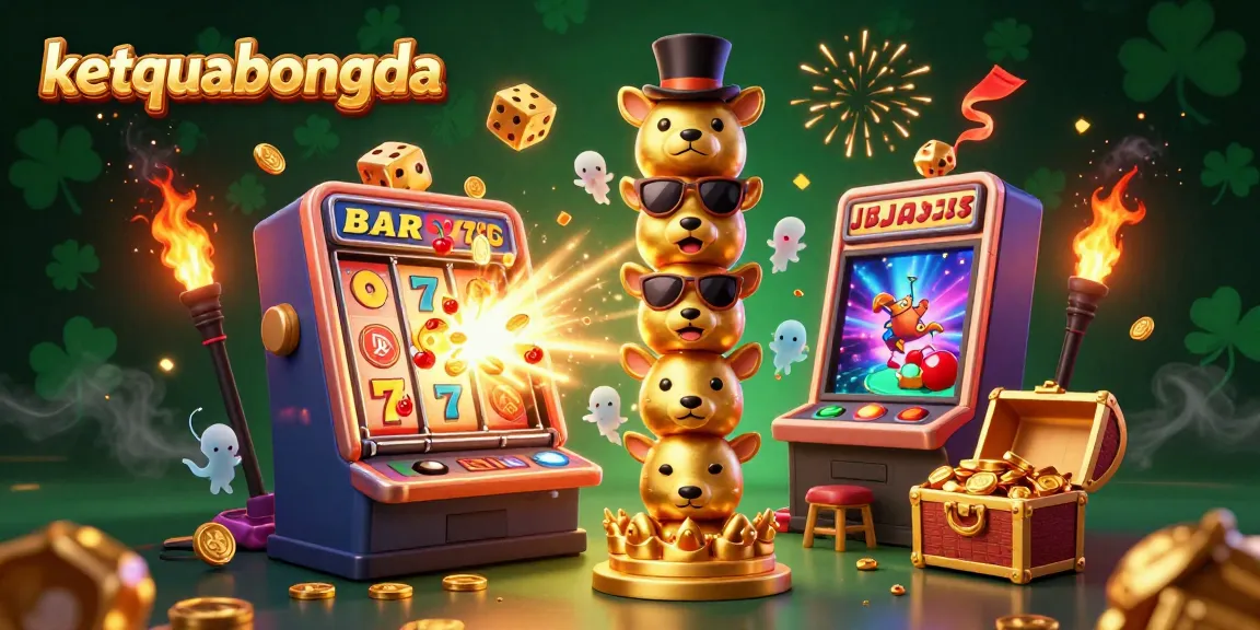 Experience thrilling gaming action at ketquabongda with vibrant casino scenes and dynamic slot bursts.