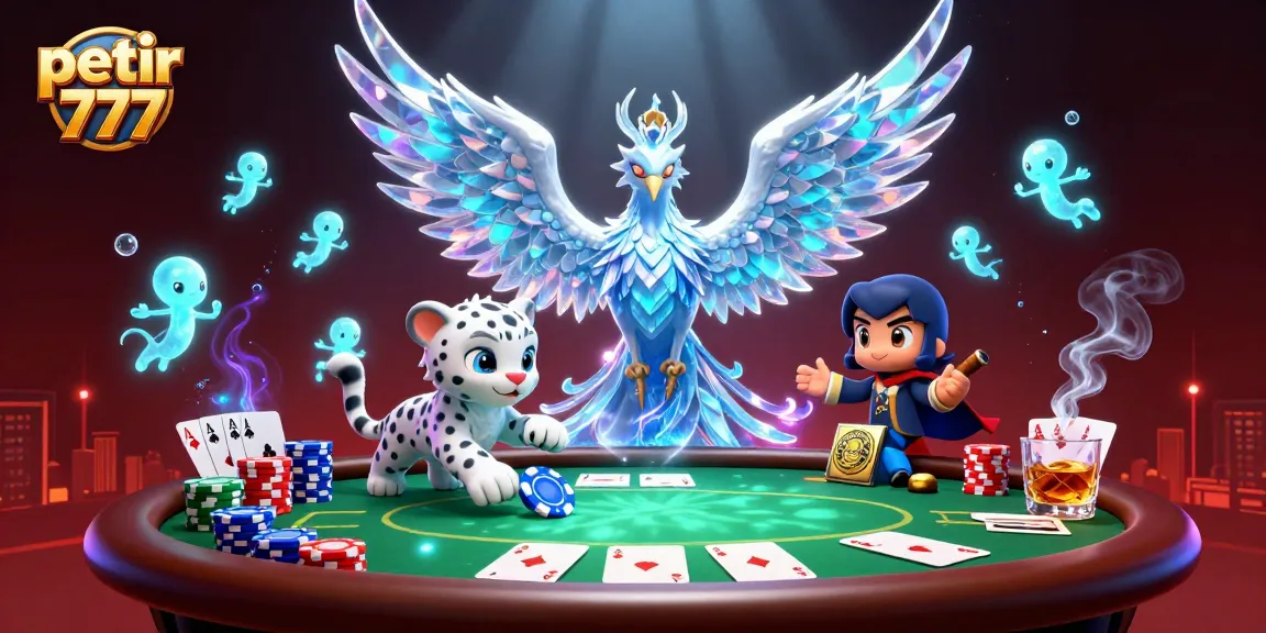 Engage with petir 777's exciting gameplay featuring a vibrant 3D casino scene of magical characters.