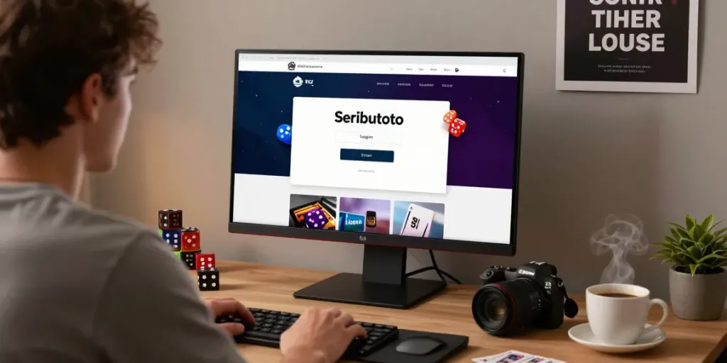 Pengguna mengakses Seributoto Login di ruang yang nyaman dengan suasana hangat.