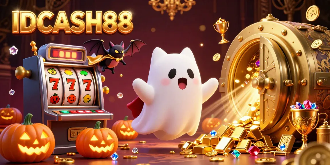 Experience the excitement of IDCASH88 with ghostly charm, vibrant slots, and dazzling gems.