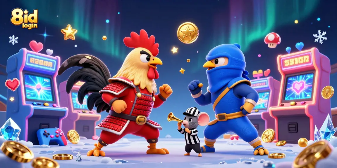 Engage with thrilling 8id login gameplay featuring dynamic 3D characters in a vibrant casino scene.
