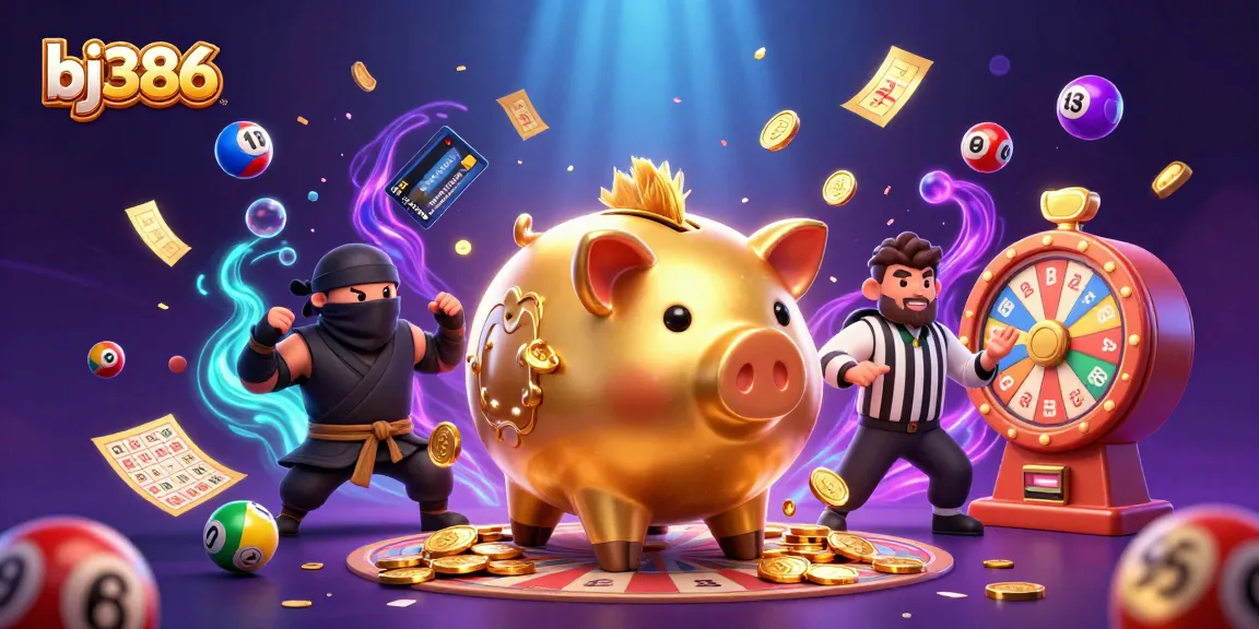 Engage in thrilling games at bj386 with exciting characters and vibrant casino elements.