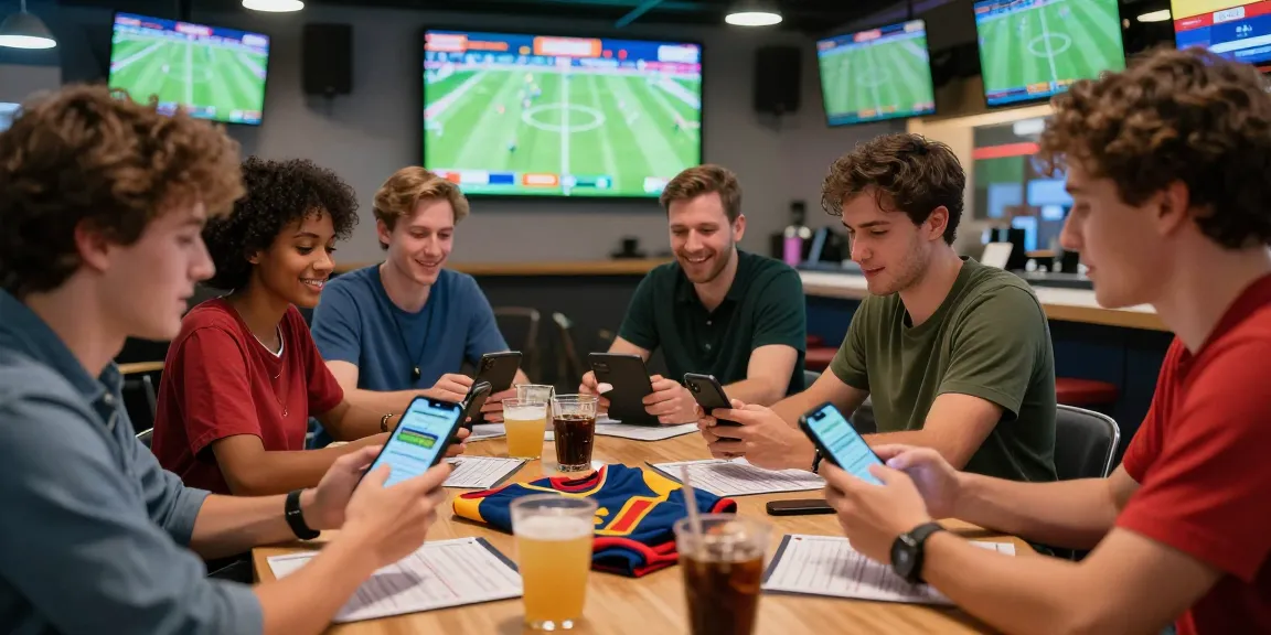Exciting sports betting atmosphere at the sportsbook, featuring Link Alternatif Bola88 for real-time bets and live match displays.