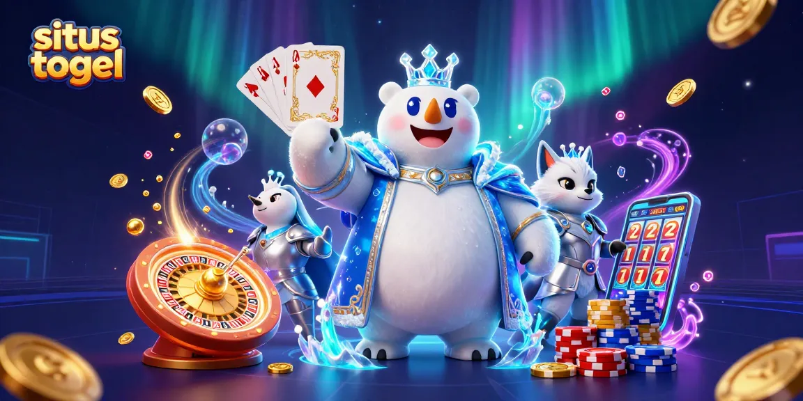 Experience the thrill of situs togel with our vibrant 3D casino scene full of energy and excitement.