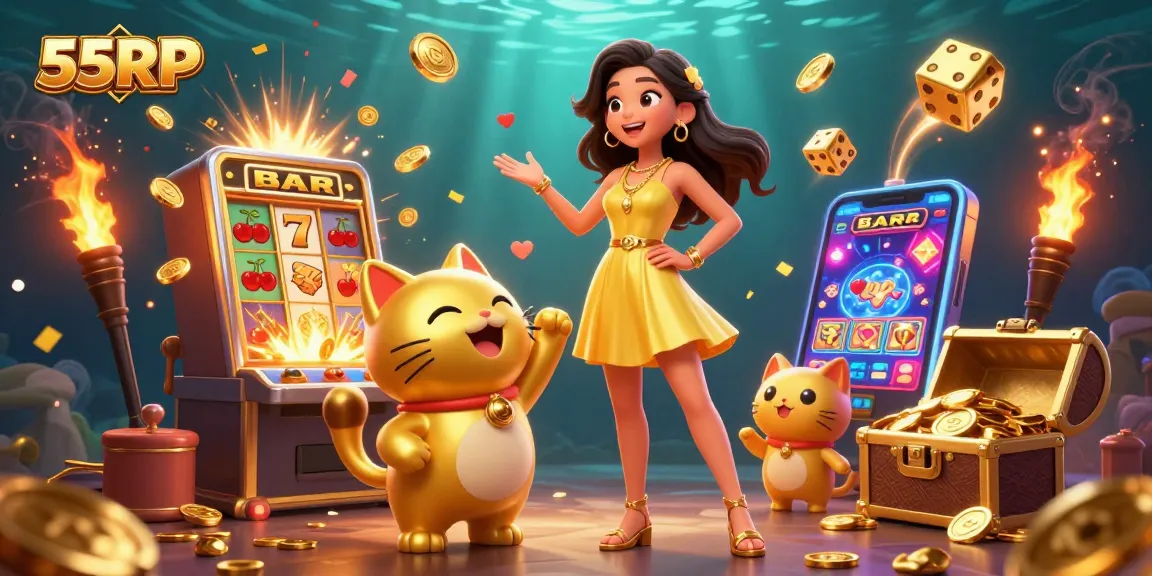 Experience thrilling gaming excitement with 55RP in a vibrant casino atmosphere