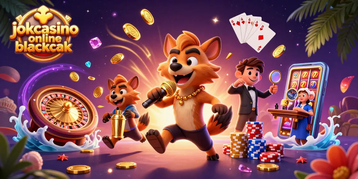 Engage with jokacasino online blackjack as hyenas entertain in a vibrant casino setting.