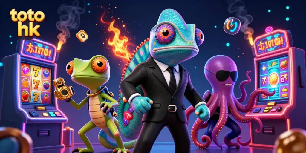 Mencoba keberuntungan di toto hk dengan karakter slot 3D dan chameleon rahasia yang menakjubkan.