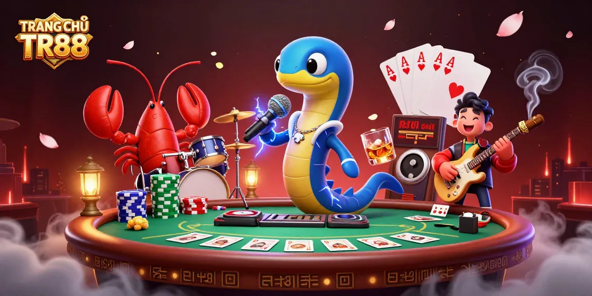 Engage with TRANG CHỦ TR88 and enjoy this vibrant underwater casino scene featuring dynamic gaming elements.