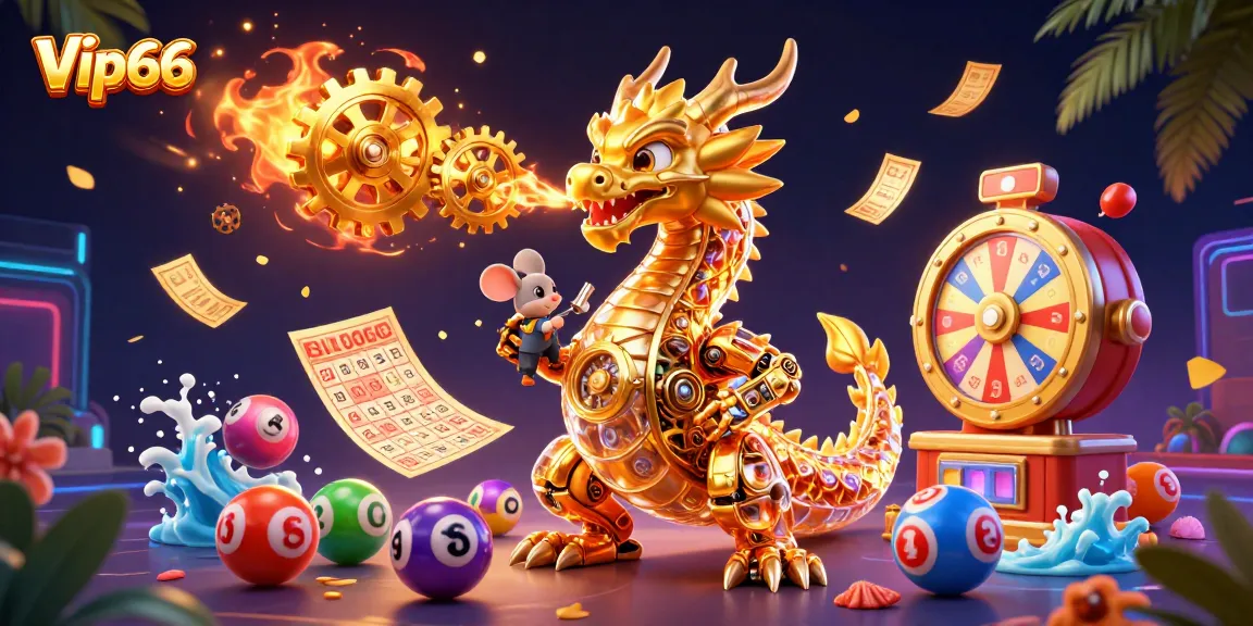 Engage with thrilling games at Vip66, where golden gears and vibrant elements come alive.